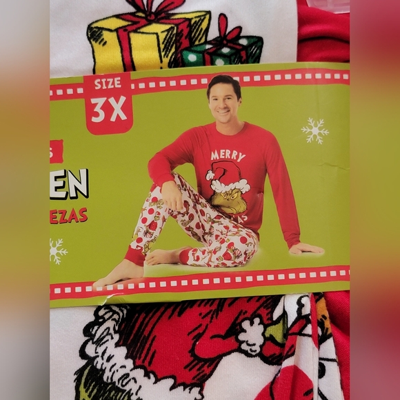 The Grinch Pajama Set for Men Size 3X - Picture 3 of 3